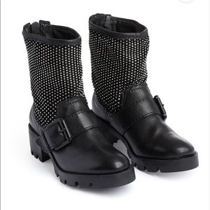 Schutz Galena Crystal Moto Boot